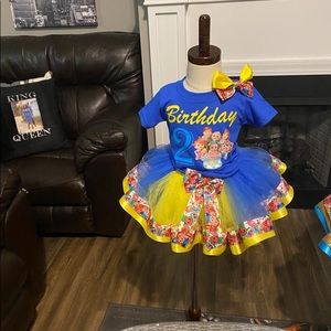 Birthday tutu set for Girls